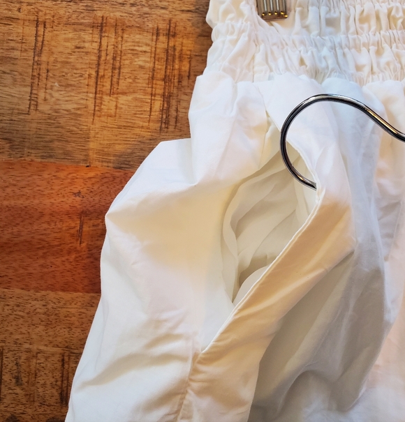 Anthropologie The Somerset Collection Maxi Skirt - White Size Medium NWT - Picture 9 of 15